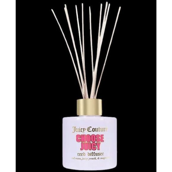 Juicy Couture 3.4 oz Reed Diffuser ROSE PEACH MAGNOLIA Hotel Spa Luxury Glam - Picture 5 of 16
